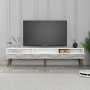 HANAH HOME TV polica Lyon 44 White Walnut - slika 2