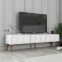 HANAH HOME TV polica Lyon 44 White Walnut - slika 3
