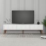 HANAH HOME TV polica Lyon 44 White Walnut - slika 1