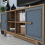 HANAH HOME TV polica Ayla Walnut Blue - slika 4