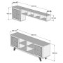 HANAH HOME TV polica Ayla Walnut Cream - slika 5