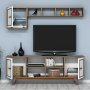 HANAH HOME TV polica Ayla Walnut White - slika 2
