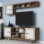 HANAH HOME TV polica Ayla Walnut White - slika 3