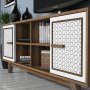HANAH HOME TV polica Ayla Walnut White - slika 4