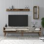 HANAH HOME TV polica Valensiya - Walnut White Marble - slika 2