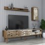 HANAH HOME TV polica Valensiya - Walnut White Marble - slika 3