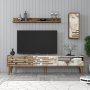 HANAH HOME TV polica Valensiya - Walnut White Marble - slika 1