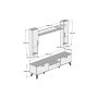 HANAH HOME TV polica TVU0203 - slika 4