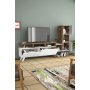 HANAH HOME TV polica Tower White Walnut - slika 2