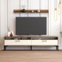 HANAH HOME TV polica Istanbul Walnut Cream - slika 1