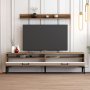 HANAH HOME TV polica Istanbul Walnut White - slika 3