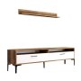 HANAH HOME TV polica Istanbul Walnut White - slika 5