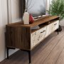 HANAH HOME TV polica Istanbul Walnut White Marble - slika 4