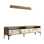 HANAH HOME TV polica Istanbul Walnut White Marble - slika 5