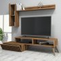 HANAH HOME TV polica Planet Walnut Walnut - slika 2