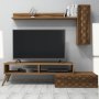 HANAH HOME TV polica Planet Walnut Walnut - slika 4