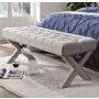 HANAH HOME Pelona Capraz Pouffe 120 Grey Pouffe - slika 1