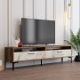 HANAH HOME TV polica Istanbul 2 Walnut White Marble - slika 3