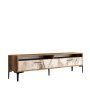 HANAH HOME TV polica Istanbul 2 Walnut White Marble - slika 5
