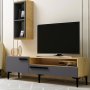 HANAH HOME TV polica Zera - Anthracite - slika 2