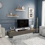 HANAH HOME TV polica Lusi White Brown - slika 2