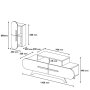 HANAH HOME TV polica Rose S Walnut Cream - slika 5
