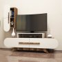 HANAH HOME TV polica Rose S Walnut Cream - slika 1