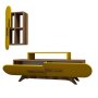 HANAH HOME TV polica Rose S Walnut Yellow - slika 4