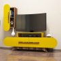 HANAH HOME TV polica Rose S Walnut Yellow - slika 1