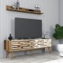 HANAH HOME TV polica Valensiya 140 Walnut White Marble - slika 2