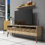 HANAH HOME TV polica Line Oak - slika 1