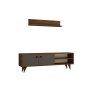 HANAH HOME TV polica Erho Walnut Anthracite - slika 3
