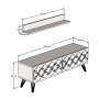 HANAH HOME TV polica Nisan Walnut - slika 5