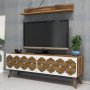 HANAH HOME TV polica Nisan Walnut - slika 1