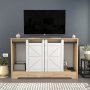 HANAH HOME TV polica Ahris Oak White - slika 1