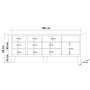 HANAH HOME TV polica Marina Mila 750 - slika 5