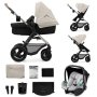 KINDERKRAFT Kolica za bebe, set 3 U1 MOOV 2 siva - slika 1