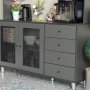 HANAH HOME Grano 140 Anthracite Višenamenski kabinet - slika 4