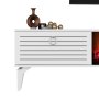 HANAH HOME TV polica Arona Fireplace White - slika 5