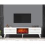 HANAH HOME TV polica Arona Fireplace White - slika 1