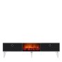 HANAH HOME TV polica Arona Fireplace White Anthracite - slika 4