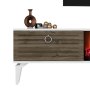 HANAH HOME TV polica Arona Fireplace White Walnut - slika 5