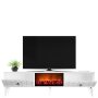 HANAH HOME TV polica Varna Fireplace White - slika 3