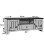 HANAH HOME TV polica Gazel 140 White Brown - slika 5