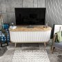 HANAH HOME TV polica Stor Oud Oak White - slika 1