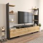 HANAH HOME TV polica Ava Oak Black - slika 2