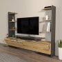 HANAH HOME TV polica Ava Oak Black - slika 3