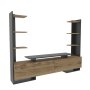 HANAH HOME TV polica Ava Oak Black - slika 4