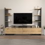 HANAH HOME TV polica Ava Oak Black - slika 1