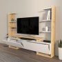HANAH HOME TV polica Ava Oak White - slika 3